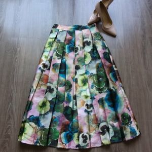 San Joy Floral Print Skirt